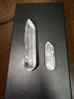 【聖なる叡智】レムリアン水晶 ポイント（単結晶）高透明・レムリアンリッジ明瞭