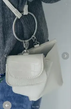 SPRUCE リングハンドルマルチショルダーバッグ　シルバーのサムネイル