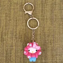 サンリオ　万博ミャクミャクなりきり立体マスコットキーホルダー　ハローキティ