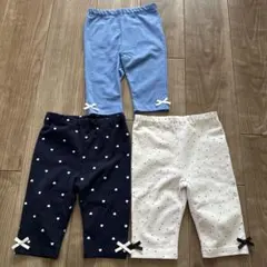 プティマイン　7分丈レギンス3点セット