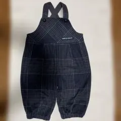 COMME CA FOSSETTE チェック柄ロンパース80センチ