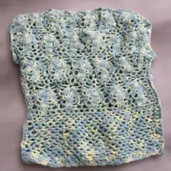 手編み　ベスト