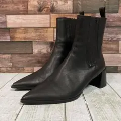 ⭐️美品⭐️　ザラ　ZARA　サイドゴアブーツ　ポインテッドトゥ　24cm　黒
