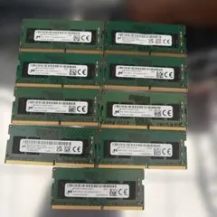 MICRON 8GB 1Rx16 PC4-3200AA DDR4メモリ9枚 - メルカリ