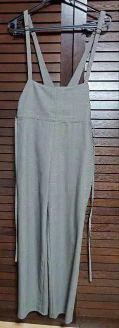 デプレ DES PRES グレー ワイドレッグ サロペット