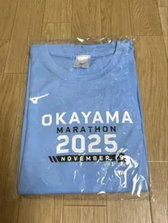 おかやまマラソン2025 参加賞Tシャツ　ミズノ　Sサイズ　新品未使用