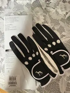 ◆新品値下◆ゴルフグローブ 両手　小さめ　S SS サイズの方黒/白アダバットのサムネイル