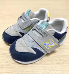 newbalance996ベビーシューズグレー/ネイビー/イエロー14.5cm