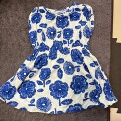 セラフ　ノースリーブ花柄ワンピース 90cm~