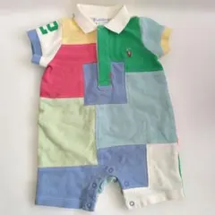 Ralph Lauren パッチワークロンパース 3M