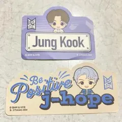 TinyTAN ステッカー 2枚セット Jungkook j-hope
