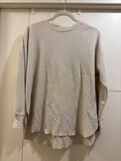relume ベージュ ワッフルプルオーバー