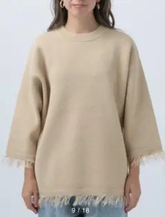 BAYFLOW ブークレニットフリンジプルオーバ