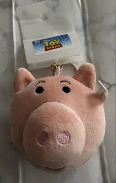 トイストーリー　ハム　ぬいぐるみ　カオチャーム　キーホルダー