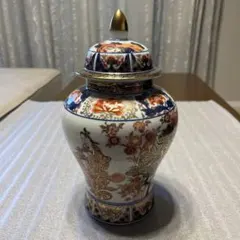 豪華 薩摩焼骨董 双耳 金襴手 青粒 壺 - メルカリ