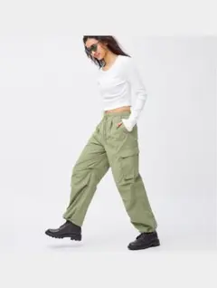 GU カーゴパンツ 緑