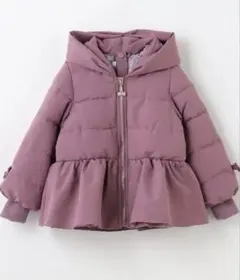 《エニィファム》リボン フード留め付きコート 130