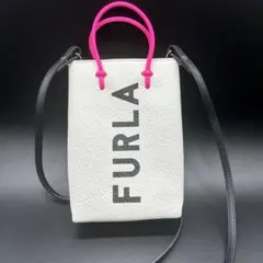 FURLA フルラ エッセンシャル ミニ クロスボディバック　ホワイト　極美品