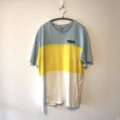 【爽やかカラー】PUMA プーマ Tシャツ パステル トリコロール 夏服 半袖のサムネイル