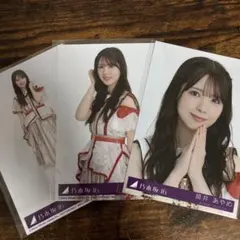 乃木坂46 筒井あやめ ビリヤニ 封入 生写真 B & C &D