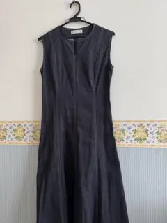 CELFORD インディゴ ノースリーブ ロングワンピース 36