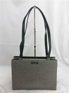 ?ケイト・スペード ギンガムチェック トートバッグ ブラック系 レディース