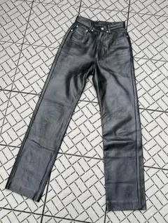 極美品 高級 本革 FREEDOM フリーダム レザーパンツ SIZE 28