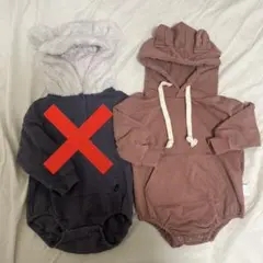 韓国　くまみみロンパース