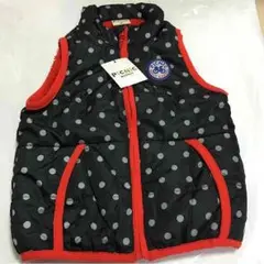 ミキハウスピクニック中綿裏ボアベスト 100センチ