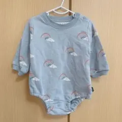 虹柄ロンパース