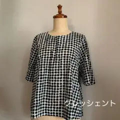 クレッシェント◆シワにならない綿のプルトップ・ブラウス