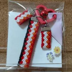 赤 ハート 人魚 記念 推し活 ミサンガ ストラップ キーホルダー
