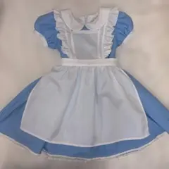 不思議の国のアリス風水色メイドドレス140