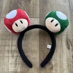 【美品】スーパーニンテンドーワールド マリオキノコカチューシャ