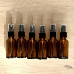 遮光瓶アルコール対応 ガラススプレーボトル30ml 6本セット
