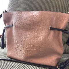 COACH バケットバッグ18ウィズカットアウトティーローズ ショルダー 