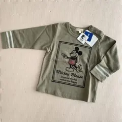 新品♡ハッシュアッシュ　ミッキー　長袖Tシャツ　90 ロンT ディズニー