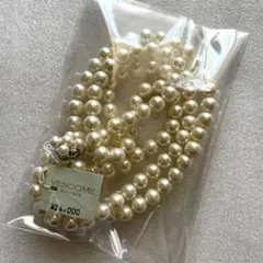 VENDOME BOUTIQUE 貝パール 2連 ネックレス SILVER