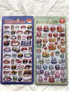 即日発送ボンボンドロップシール和柄　ボンドロ　だるま　寿司