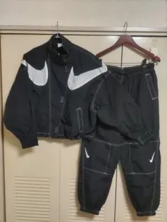 【美品】NIKE ナイキ ナイロン ジャケット パンツ セットアップ 上下 XL