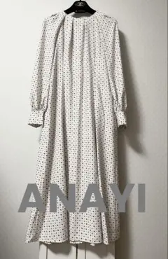 ANAYI ／長袖柄ワンピース
