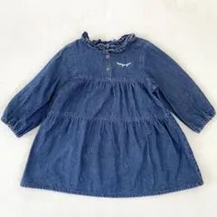 moujonjon 長袖デニムワンピース 100サイズ