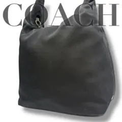 COACH コーチ ショルダーバック ワンショルダー 肩掛け ブラック ナイロン