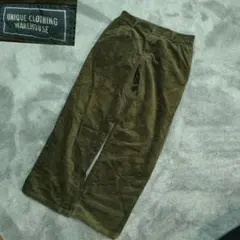 コーデュロイパンツグリーン