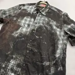✨ DIESEL ディーゼル 48サイズ プリント 半袖 シャツ 肩ロゴ 刺繍のサムネイル