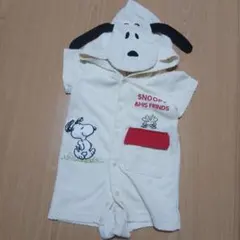 SNOOPY ロンパース フード付き 70cm