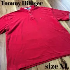 Tommy Hilfiger ポロシャツ レッド XL