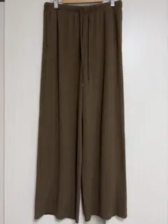 GU リブプルオンパンツ ブラウン Mサイズ