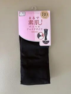 チュチュアンナ フェイクタイツ 黒×ブルベ 80デニール L-LL