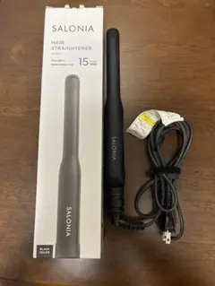 SALONIA ヘアストレートナー ブラック 15mm